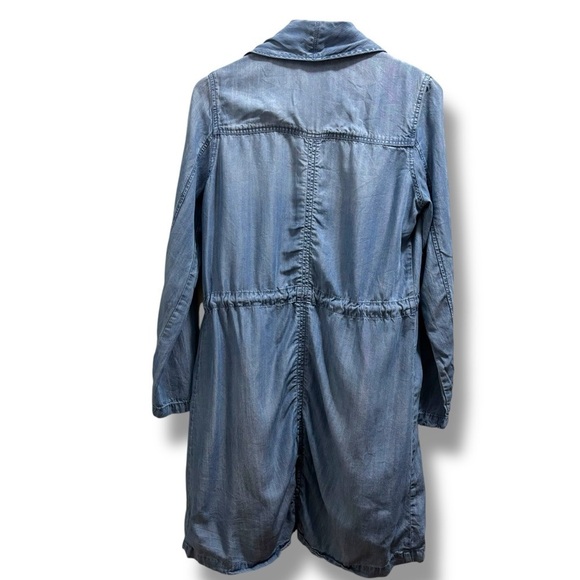 Max Jeans Blue Open Denim Cardigan Duster Jacket - Small - Picture 2 of 10